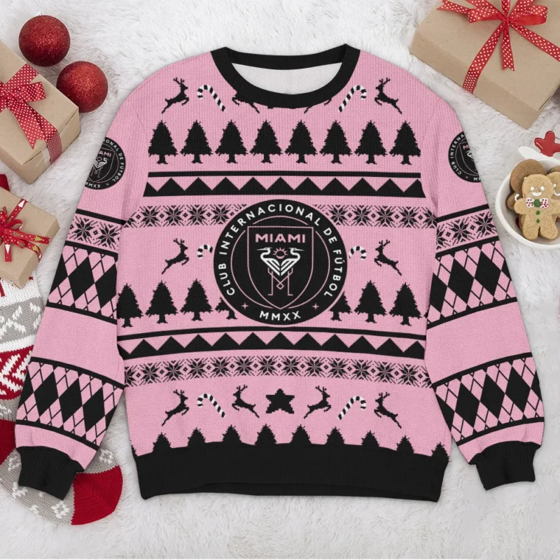 Special Release Inter Miami CF MLS Ugly Sweater All Over Prints Christmas Season HOMLS200924A6