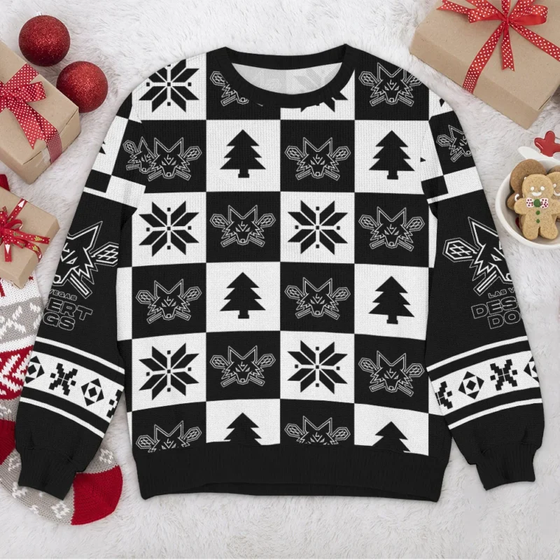 Special Release Ugly Sweater Las Vegas Desert Dogs National Lacrosse League All Over Prints Christmas Season HONLL190924SW01LVD