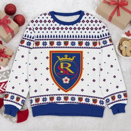 Special Release Real Salt Lake MLS Ugly Sweater All Over Prints Christmas Season QTMLS190924A3