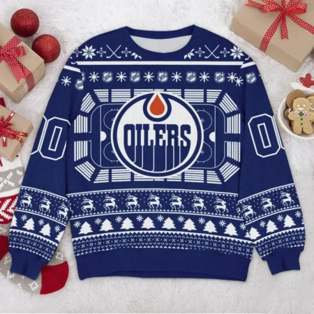 Special Release Edmonton Oilers NHL Ugly Sweater All Over Prints Christmas Season QTNHLTK160924A12