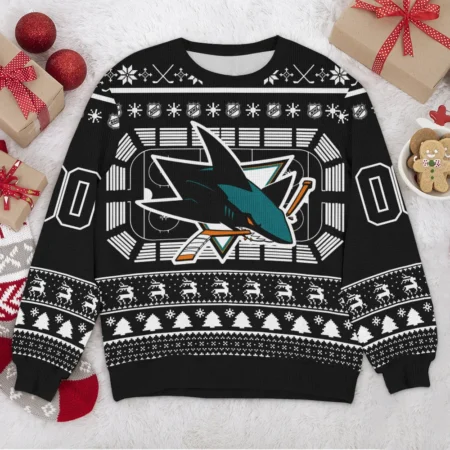 Special Release San Jose Sharks NHL Ugly Sweater All Over Prints Christmas Season QTNHLTK160924A14