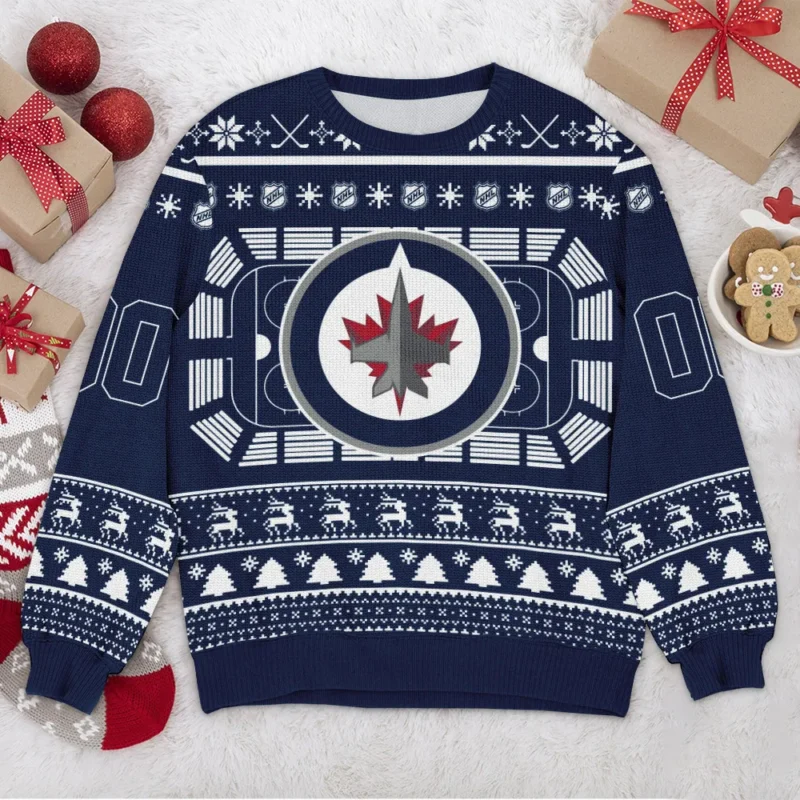 Special Release Winnipeg Jets NHL Ugly Sweater All Over Prints Christmas Season QTNHLTK160924A8