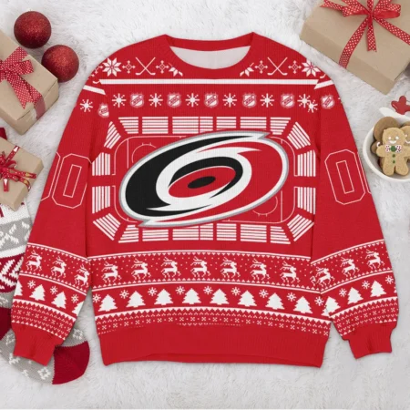 Special Release Carolina Hurricanes NHL Ugly Sweater All Over Prints Christmas Season QTNHLVA160924A10