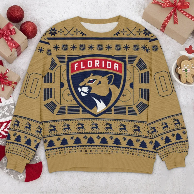 Special Release Florida Panthers NHL Ugly Sweater All Over Prints Christmas Season QTNHLVA160924A4