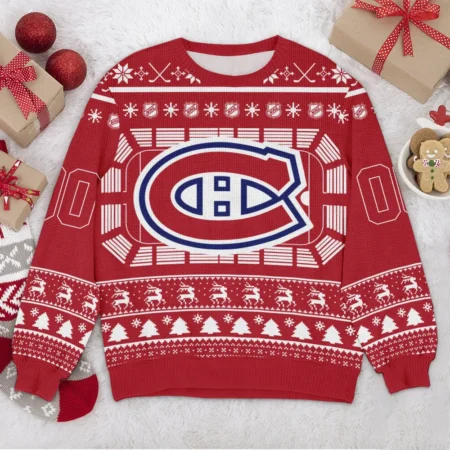 Special Release Montreal Canadiens NHL Ugly Sweater All Over Prints Christmas Season QTNHLVA160924A5