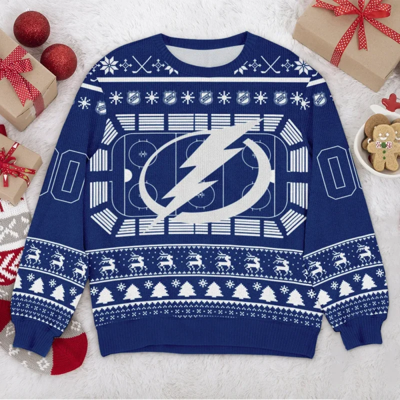 Special Release Tampa Bay Lightning NHL Ugly Sweater All Over Prints Christmas Season QTNHLVA160924A7