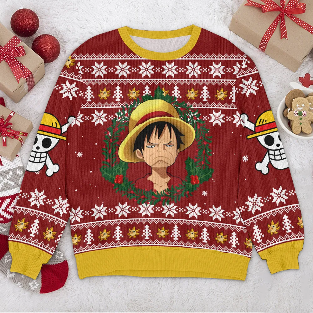 Special Release Ugly Sweater Luffy All Over Prints Christmas Season QTTK110924A2