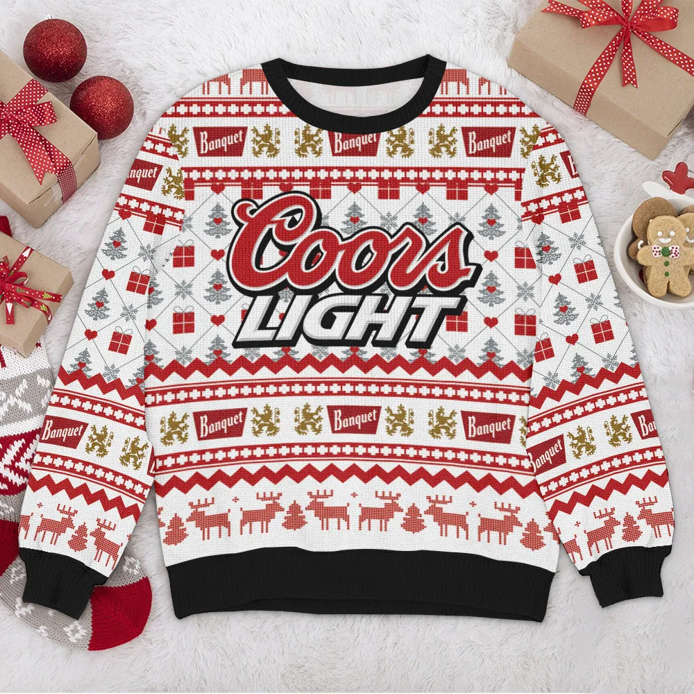 Special Release Ugly Sweater Coors light red All Over Prints Christmas Season QTTK110924A21