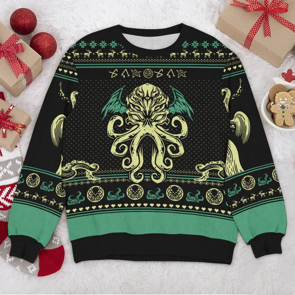 Special Release Ugly Sweater Monster All Over Prints Christmas Season QTTK110924A25