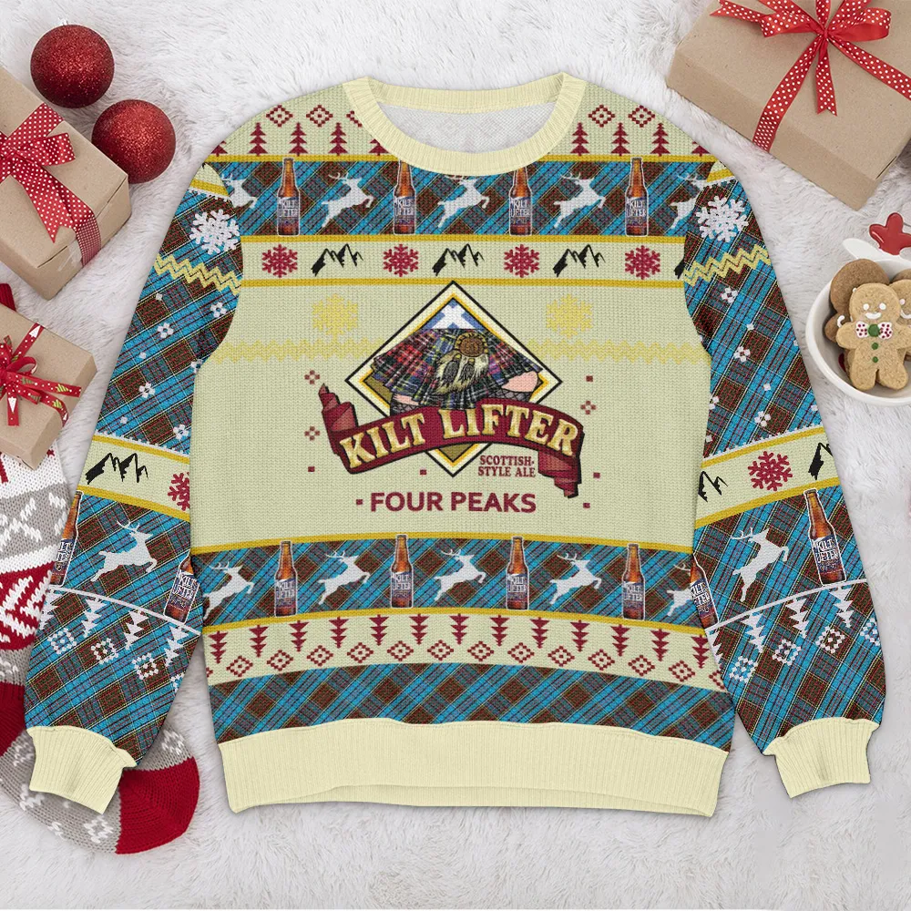 Special Release Ugly Sweater Kilt Lifter All Over Prints Christmas Season QTTK110924A28