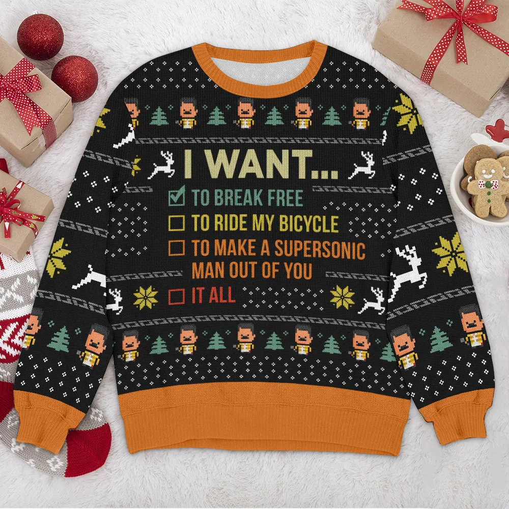 Special Release Ugly Sweater I Want All Over Prints Christmas Season QTTK110924A31