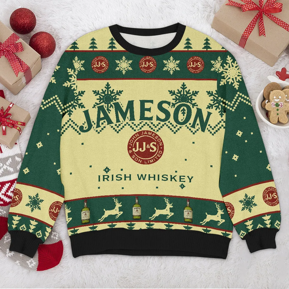 Special Release Ugly Sweater Jameson JJS All Over Prints Christmas Season QTTK110924A33