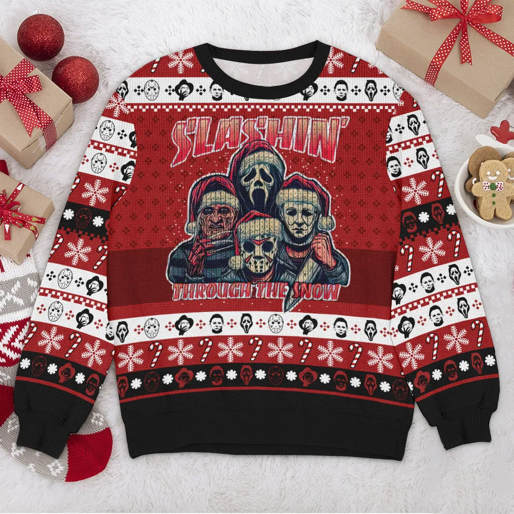 Special Release Ugly Sweater Slashin All Over Prints Christmas Season QTTK110924A7