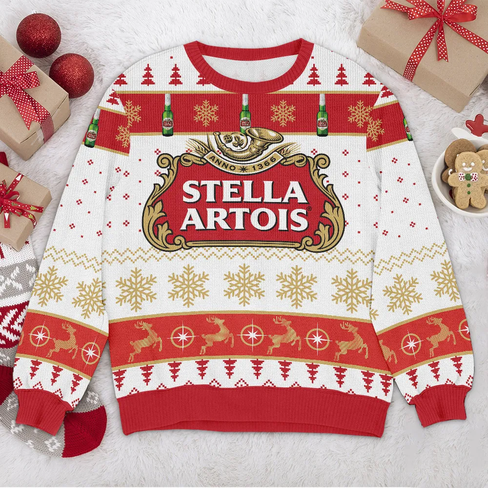 Special Release Ugly Sweater Stella Artois All Over Prints Christmas Season QTTK130924A64