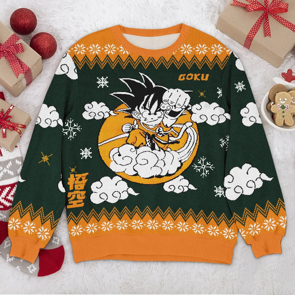 Special Release Ugly Sweater Goku All Over Prints Christmas Season QTTK130924A68