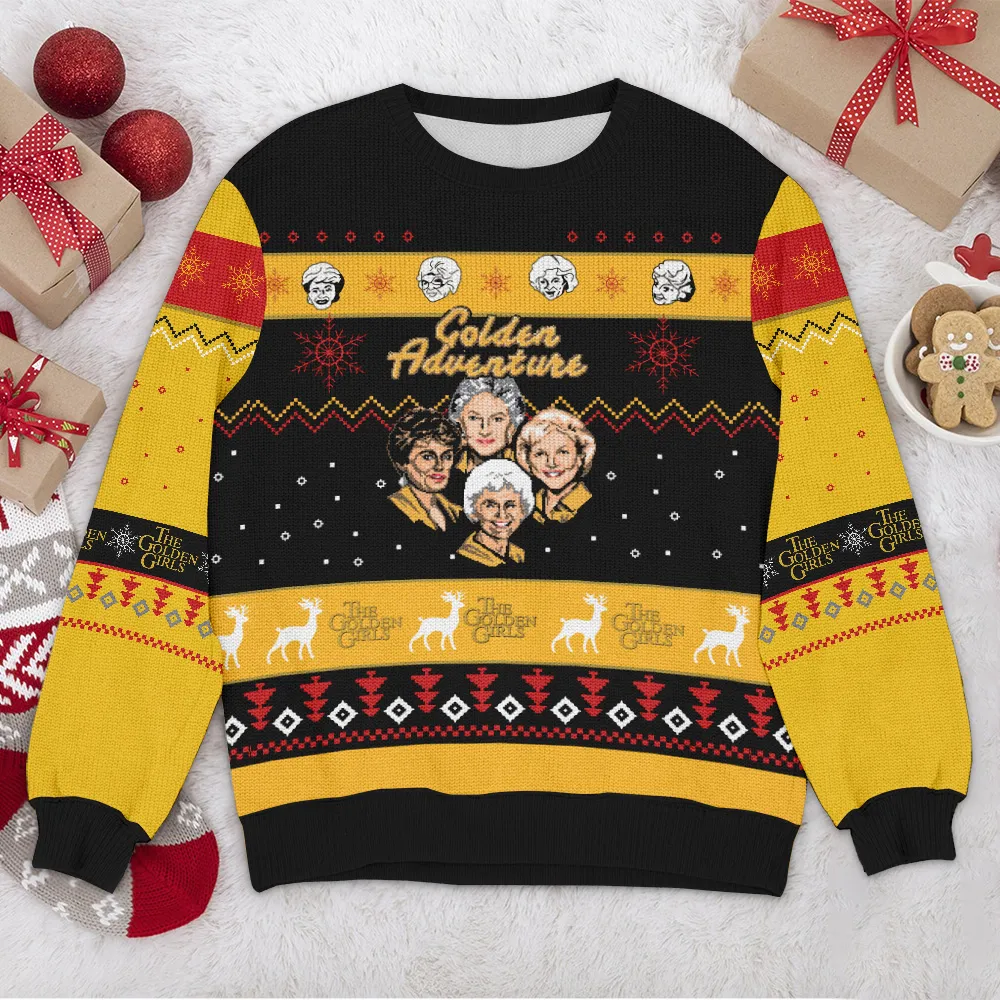 Special Release Ugly Sweater The Golden Girls All Over Prints Christmas Season QTTK130924A69