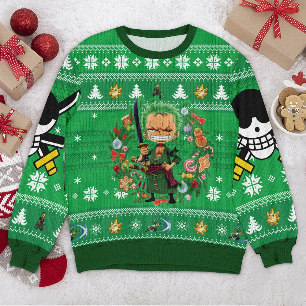 Special Release Ugly Sweater Zoro All Over Prints Christmas Season QTVA110924A12