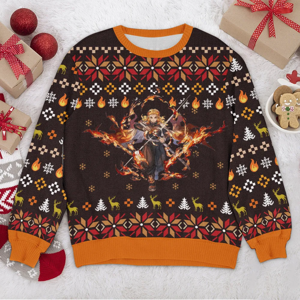 Special Release Ugly Sweater Rengoku All Over Prints Christmas Season QTVA110924A17