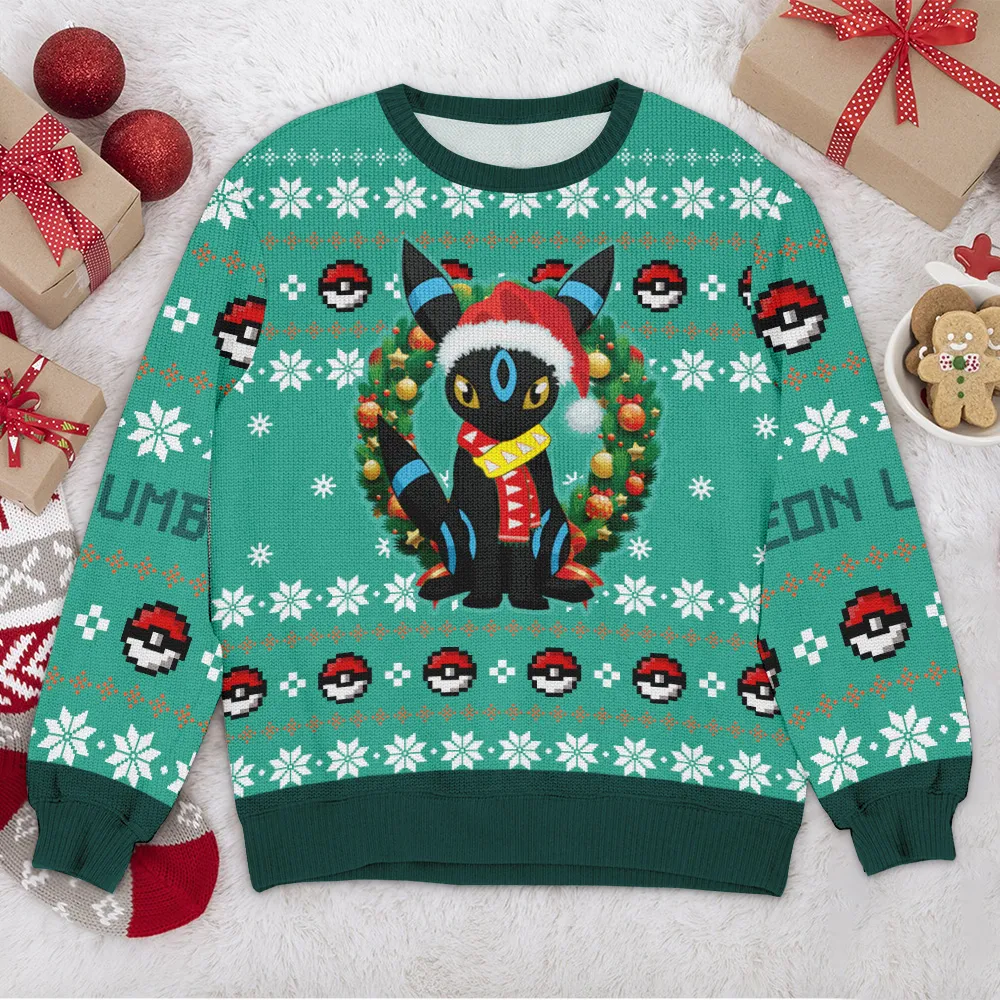 Special Release Ugly Sweater Pokemon All Over Prints Christmas Season QTVA110924A23