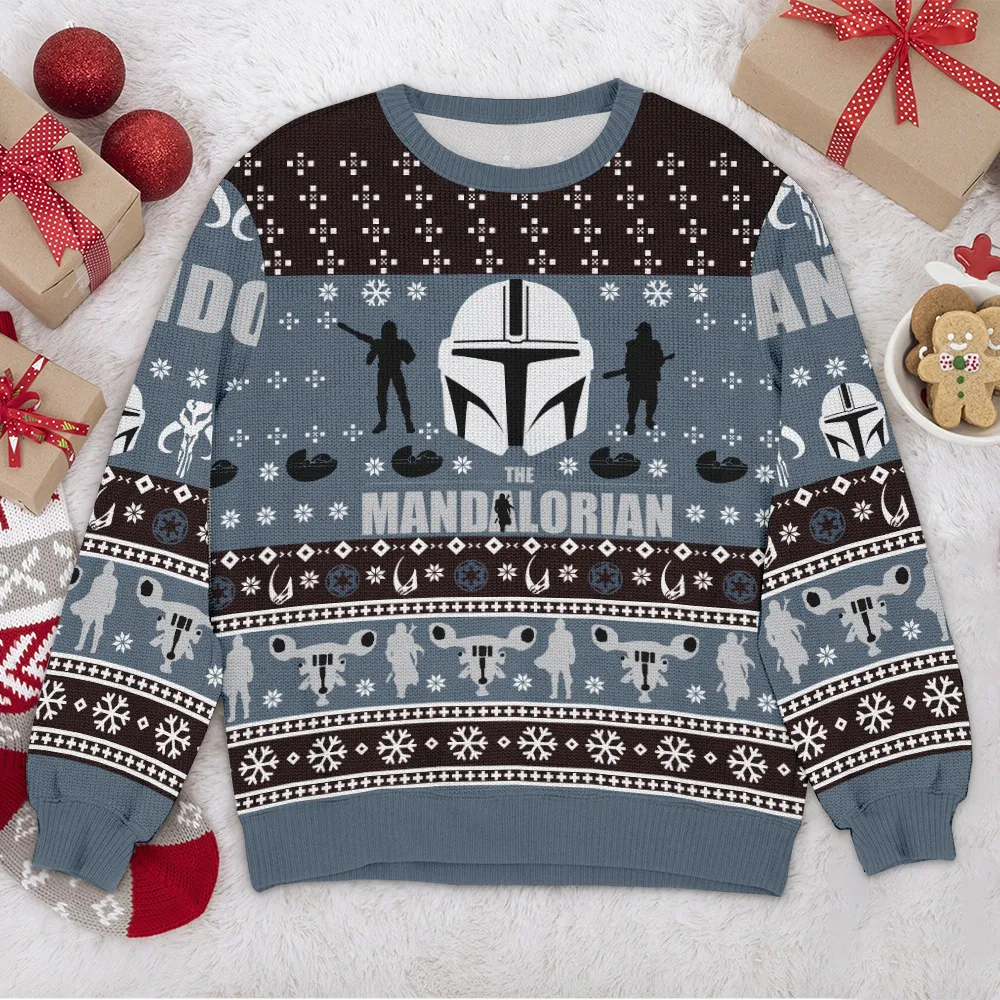 Special Release Ugly Sweater Mandalorian All Over Prints Christmas Season QTVA110924A29