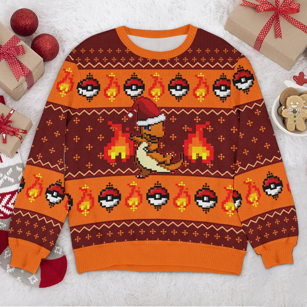 Special Release Ugly Sweater Pokemon All Over Prints Christmas Season QTVA110924A31