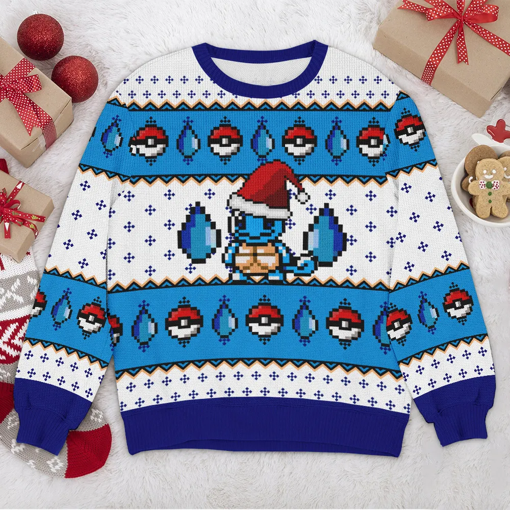 Special Release Ugly Sweater Pokemon All Over Prints Christmas Season QTVA110924A32