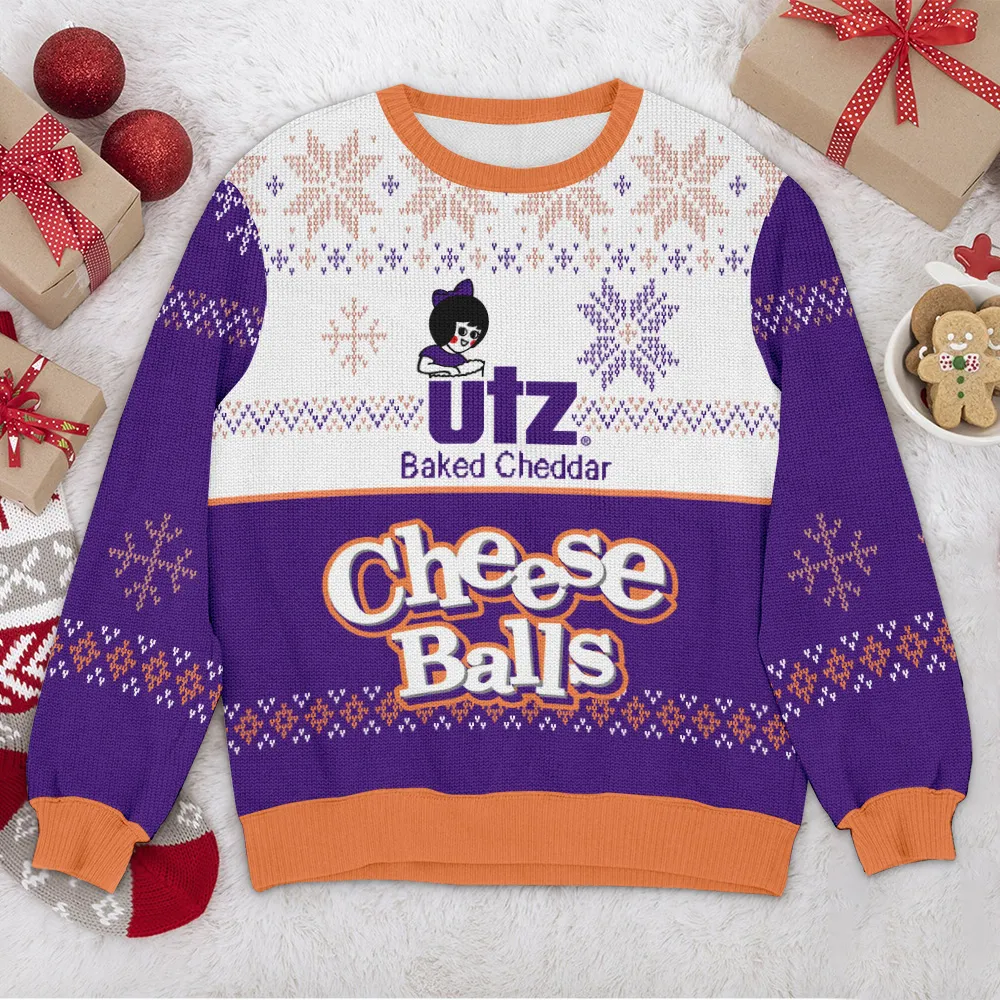 Special Release Ugly Sweater Cheese Balls All Over Prints Christmas Season QTVA110924A50