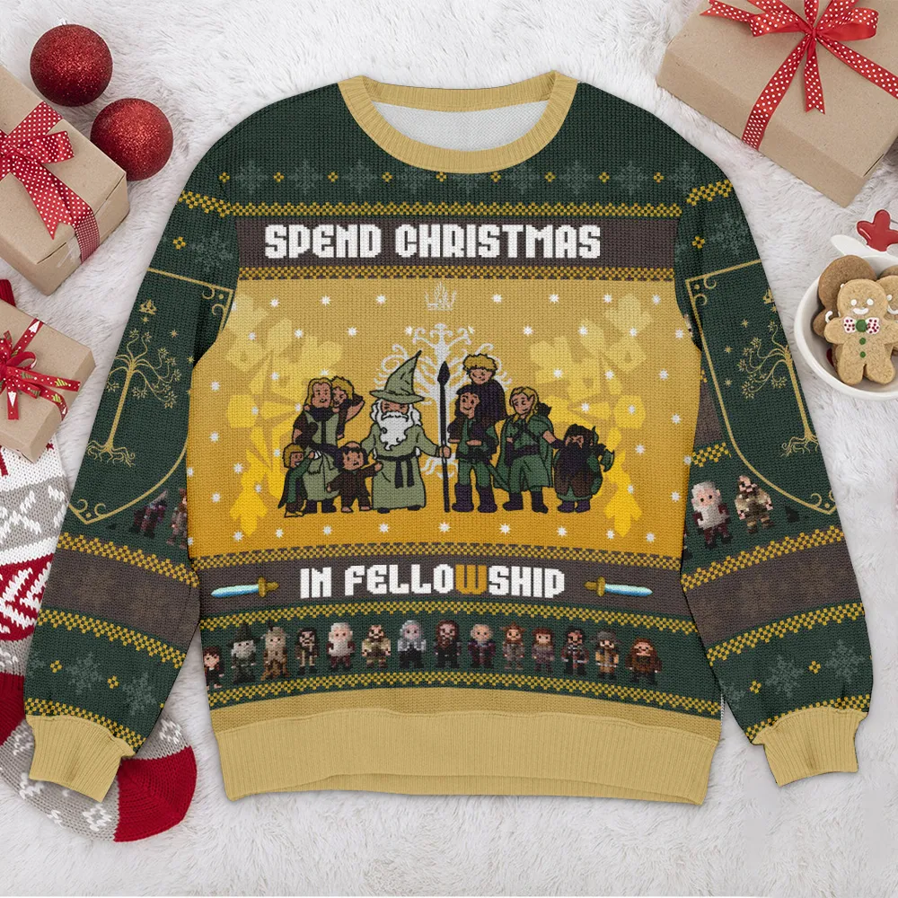 Special Release Ugly Sweater Spend Christmas All Over Prints Christmas Season QTVA110924A65