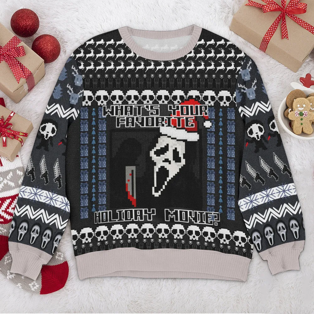 Special Release Ugly Sweater Holiday Movie All Over Prints Christmas Season QTVA110924A70