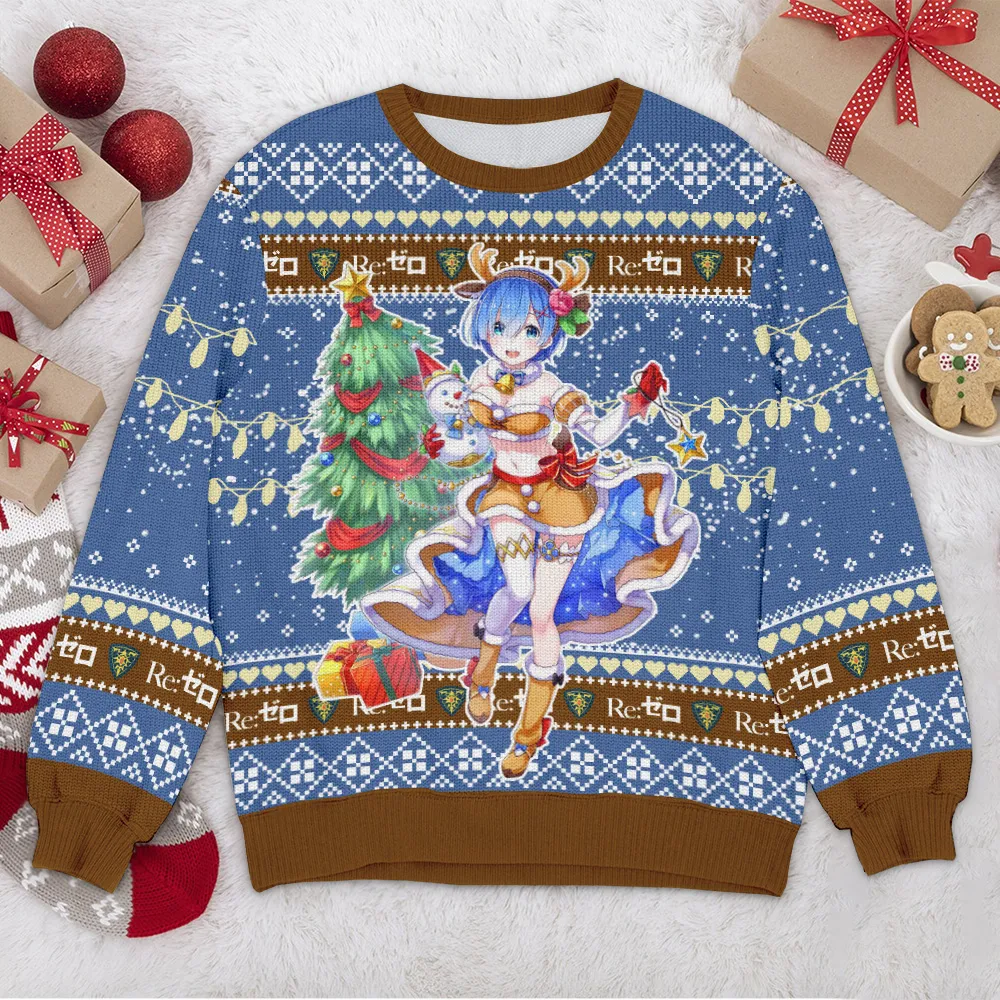 Special Release Ugly Sweater Anime All Over Prints Christmas Season QTVA110924A73