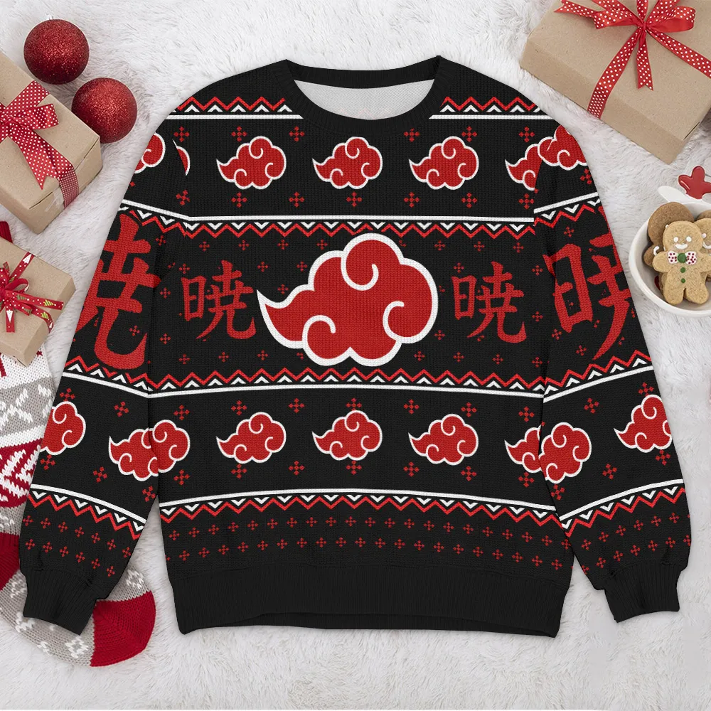 Special Release Ugly Sweater Akatsuki All Over Prints Christmas Season QTVA110924A76