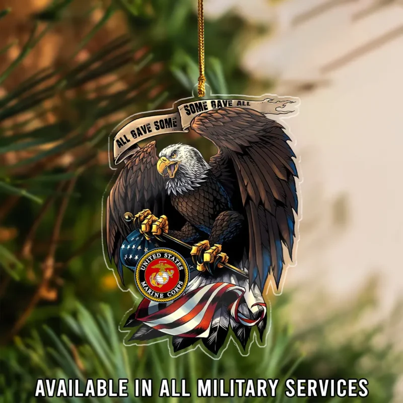 All Gave Some Some Gave All U.S. Marine Corps Veteran Custom Shape Ornament BLVTR23924A5MC