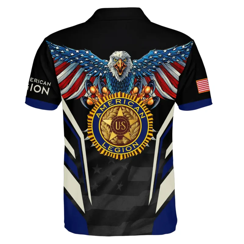 Eagle And American Legion United States Veteran All Over Prints BLVET24924A1PL - Polo Shirt