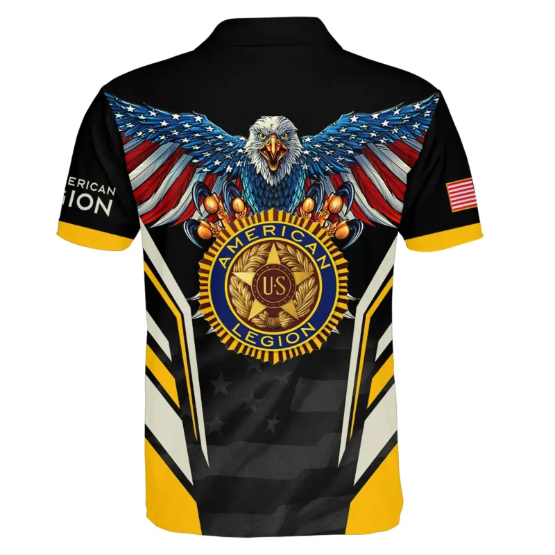 Eagle And American Legion United States Veteran All Over Prints BLVET24924A3PL - Polo Shirt