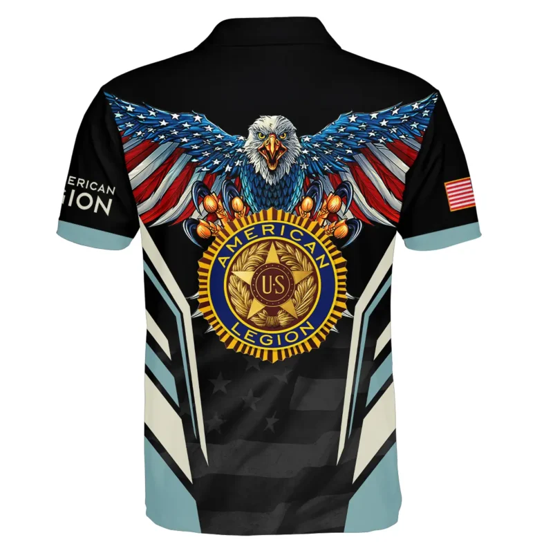 Eagle And American Legion United States Veteran All Over Prints BLVET24924A5PL - Polo Shirt