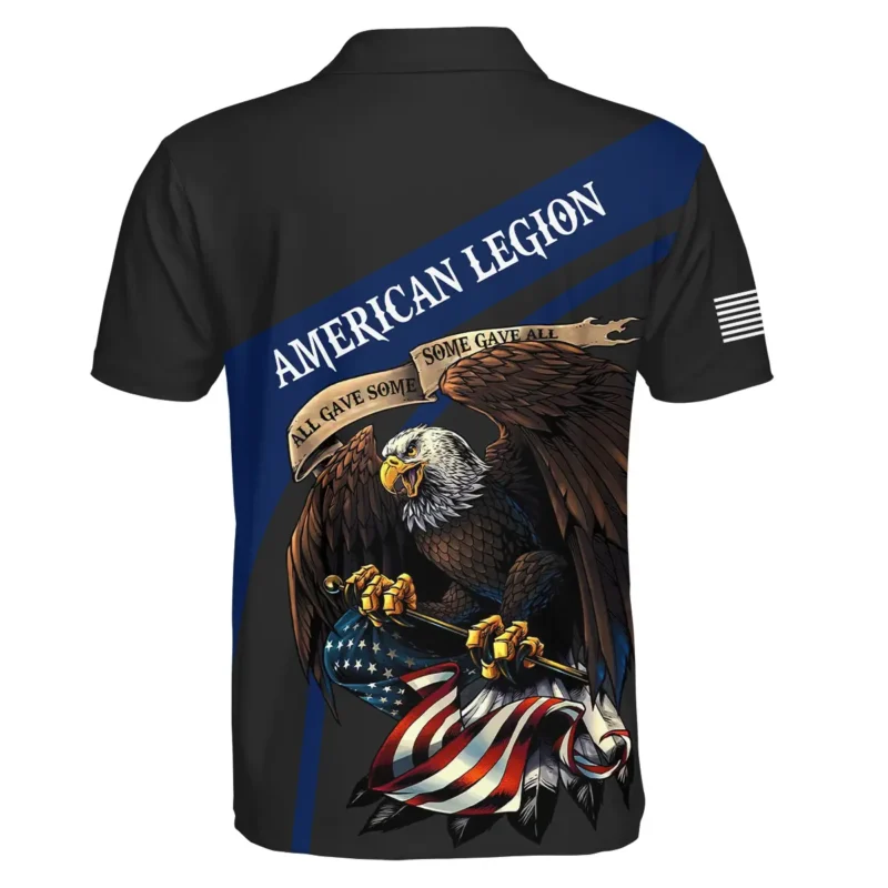 Proudly Served All Gave Some SGA American Legion United States Veteran All Over Prints BLVET24924C1PL - Polo Shirt