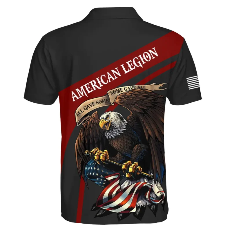 Proudly Served All Gave Some SGA American Legion United States Veteran All Over Prints BLVET24924C2PL - Polo Shirt