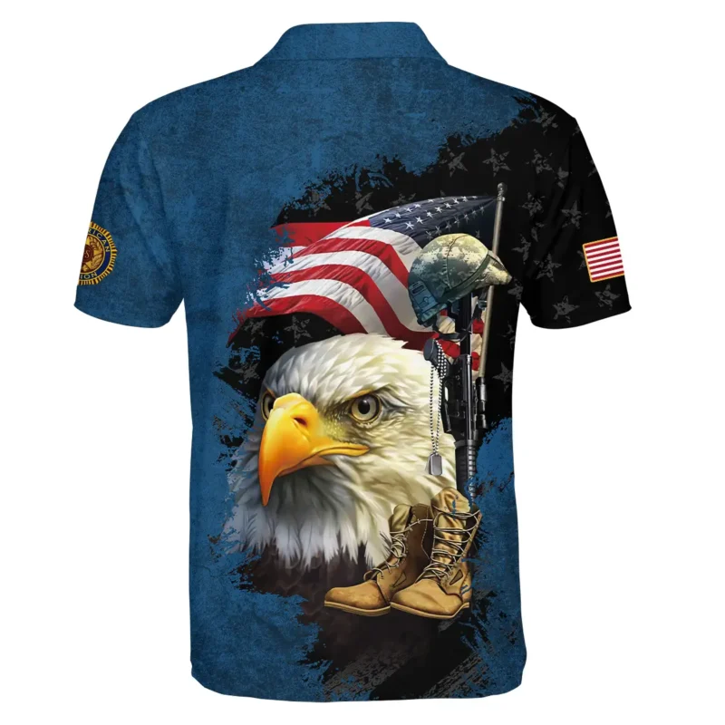 Eagle Helmet Boots American Legion United States Veteran All Over Prints BLVET24924E1PL - Polo Shirt