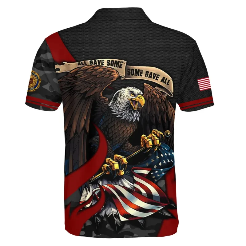 All Gave Some Some Gave All American Legion United States Veteran All Over Prints BLVET24924F2PL - Polo Shirt