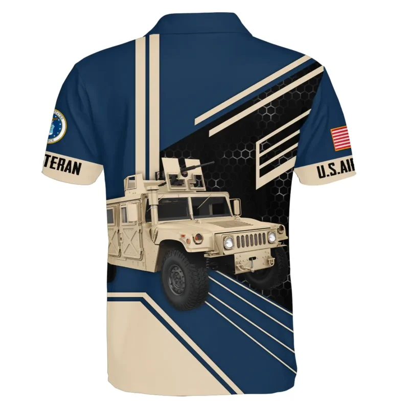 Military Trucks U.S. Air Force All Over Prints BLVTR19924A1AFPL - Polo Shirt