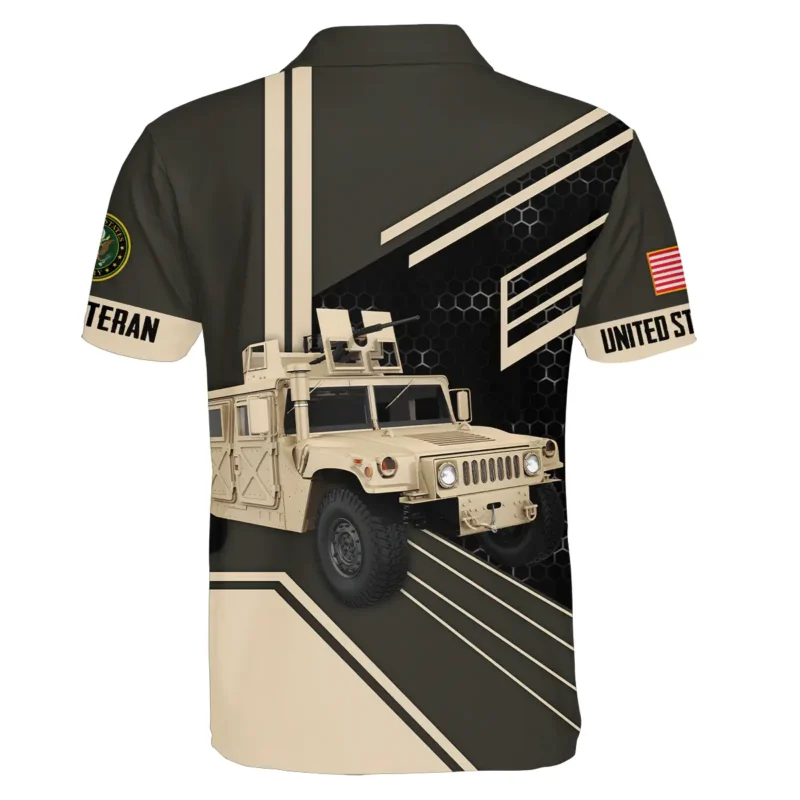 Military Trucks U.S. Army All Over Prints BLVTR19924A1AMPL - Polo Shirt