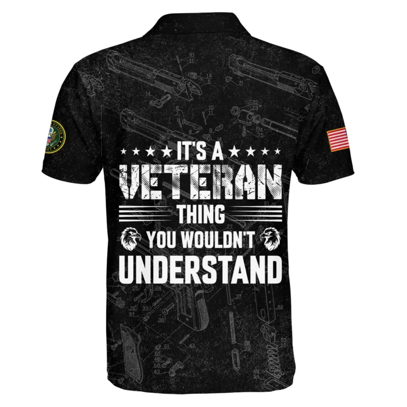 It's A Veteran Thing You Wouldn't Understand Bullet Dissection U.S. Army All Over Prints BLVTR21924A1AMPL - Polo Shirt