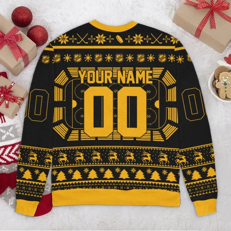 Special Release Boston Bruins NHL Ugly Sweater All Over Prints Christmas Season QTNHLVA160924A2