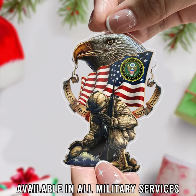 Fallen But Not Forgotten U.S. Army Veteran Custom Shape Ornament BLVTR23924A1AM