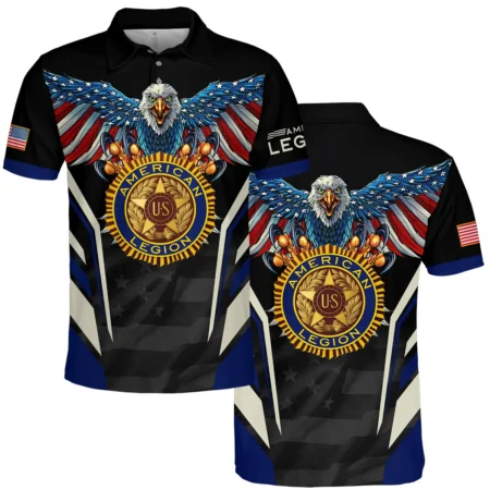 Eagle And American Legion United States Veteran All Over Prints BLVET24924A1PL - Polo Shirt