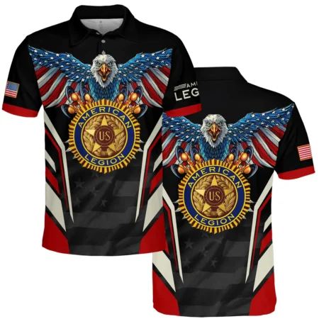 Eagle And American Legion United States Veteran All Over Prints BLVET24924A2PL - Polo Shirt