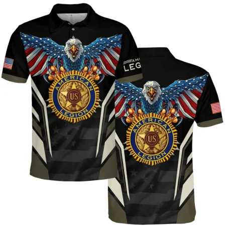 Eagle And American Legion United States Veteran All Over Prints BLVET24924A4PL - Polo Shirt