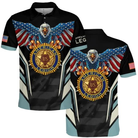 Eagle And American Legion United States Veteran All Over Prints BLVET24924A5PL - Polo Shirt