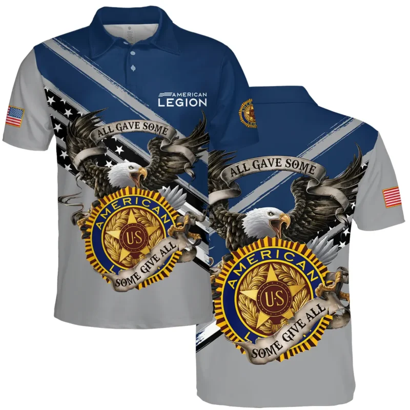 All Gave Some Some Gave All American Legion United States Veteran All Over Prints BLVET24924B1PL - Polo Shirt