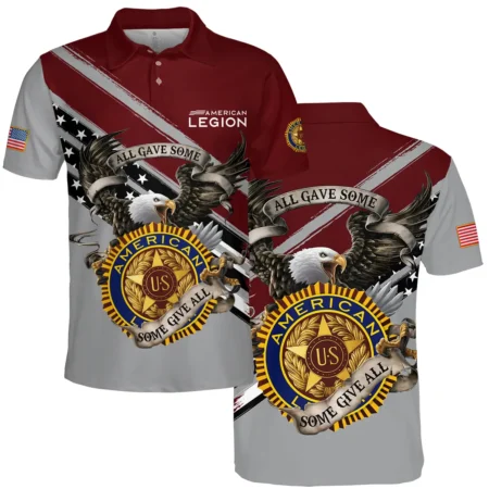 All Gave Some Some Gave All American Legion United States Veteran All Over Prints BLVET24924B2PL - Polo Shirt